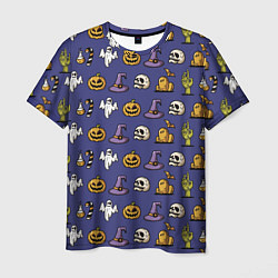 Мужская футболка Halloween pattern