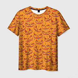 Мужская футболка Halloween Pumpkin Pattern