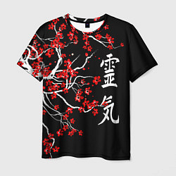 Мужская футболка Сакура в цвету