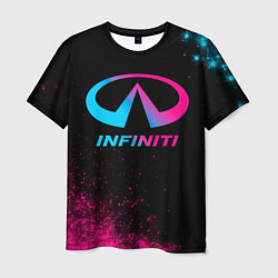 Мужская футболка Infiniti - neon gradient