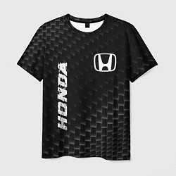 Футболка мужская Honda карбоновый фон, цвет: 3D-принт