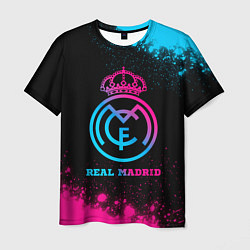 Футболка мужская Real Madrid - neon gradient, цвет: 3D-принт