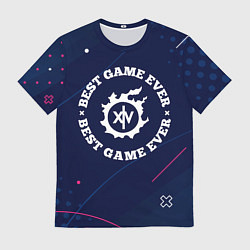 Мужская футболка Символ Final Fantasy и надпись best game ever