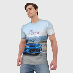 Футболка мужская Chevrolet Camaro ZL 1 - Motorsport, цвет: 3D-принт — фото 2