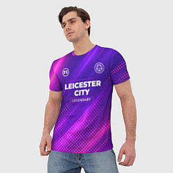 Футболка мужская Leicester City legendary sport grunge, цвет: 3D-принт — фото 2