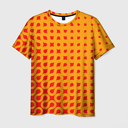 Мужская футболка Оранжевая абстракция