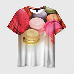 Мужская футболка Разноцветные макаруны