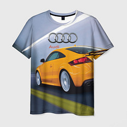 Мужская футболка Audi TT мчится в тоннеле