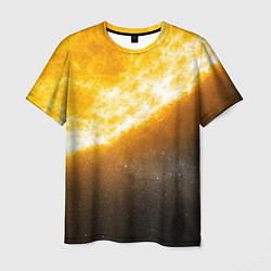 Мужская футболка Солнце в космосе
