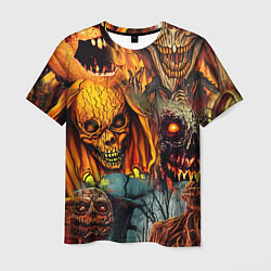 Мужская футболка Монстры ужасные хэллоуинские