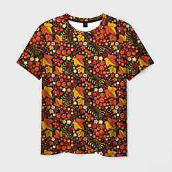 Мужская футболка Осенняя хохлома