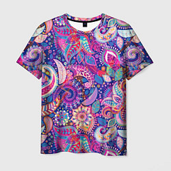 Мужская футболка Multi-colored colorful patterns