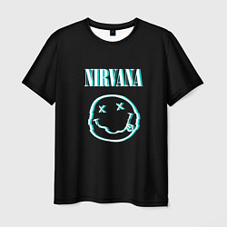 Мужская футболка Nirvana неон