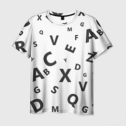 Мужская футболка Английский алфавит
