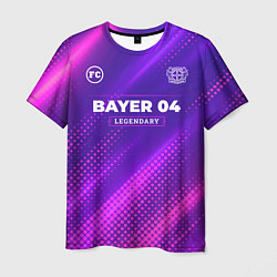 Мужская футболка Bayer 04 legendary sport grunge