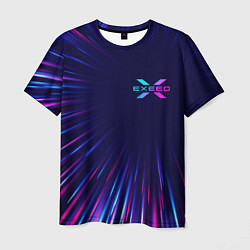 Мужская футболка Exeed neon speed lines