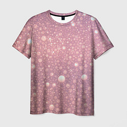 Мужская футболка Pink bubbles