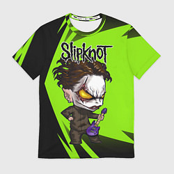 Футболка мужская Slipknot green, цвет: 3D-принт