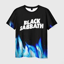 Футболка мужская Black Sabbath blue fire, цвет: 3D-принт