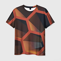 Мужская футболка Абстрактные шестигранные фигуры