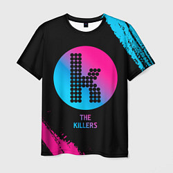 Мужская футболка The Killers - neon gradient