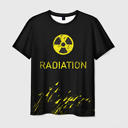 Футболка мужская Radiation - радиационная опасность, цвет: 3D-принт