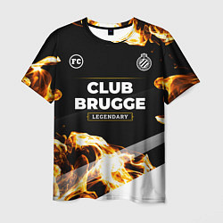 Футболка мужская Club Brugge legendary sport fire, цвет: 3D-принт