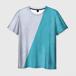 Мужская футболка Абстрактный паттерн из двух цветов - серый и светл