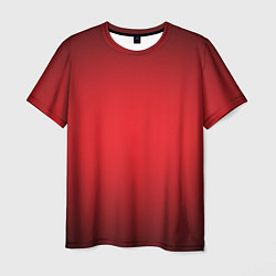 Мужская футболка Красно-черная затемняющая виньетка