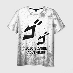 Футболка мужская JoJo Bizarre Adventure glitch на светлом фоне, цвет: 3D-принт