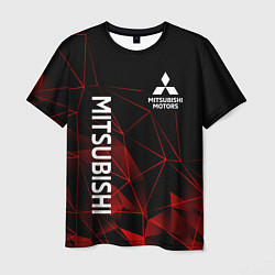 Мужская футболка Mitsubishi line style