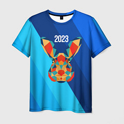 Футболка мужская Кролик из мозаики 2023, цвет: 3D-принт