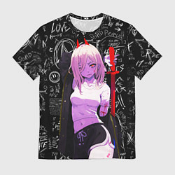 Мужская футболка Да это же Пауэр - Человек бензопила