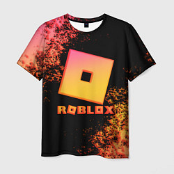 Мужская футболка Roblox logo gradient