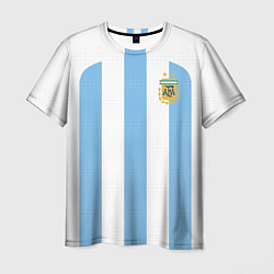 Футболка мужская Сборная Аргентины ЧМ 2022, цвет: 3D-принт