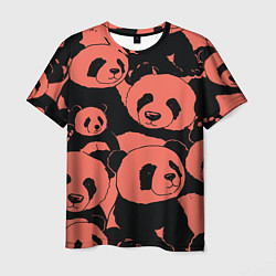 Мужская футболка С красными пандами