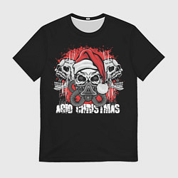 Мужская футболка Кислотное Рождество