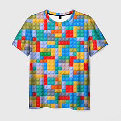 Мужская футболка Детский конструктор - текстура