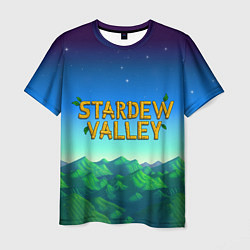 Футболка мужская Горы Stardew Valley, цвет: 3D-принт