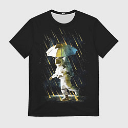 Футболка мужская Прогулка под метеорами, цвет: 3D-принт