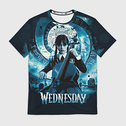 Футболка мужская Wednesday Addams 2022, цвет: 3D-принт