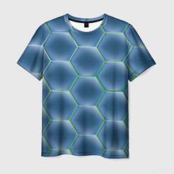 Мужская футболка Синии шестигранники