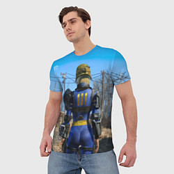 Футболка мужская Vault 111 suit at Fallout 4 Nexus, цвет: 3D-принт — фото 2