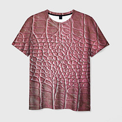 Мужская футболка Кожа крокодила - мода - текстура