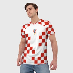 Футболка мужская Форма сборной Хорватии, цвет: 3D-принт — фото 2