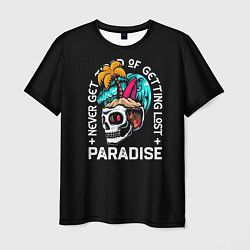 Футболка мужская Never get tired of getting lost paradise, цвет: 3D-принт