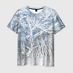 Мужская футболка Абстрактный ледяной паттерн