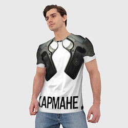 Футболка мужская Нету Лучше Карате - Чем в Кармане два ТТ, цвет: 3D-принт — фото 2