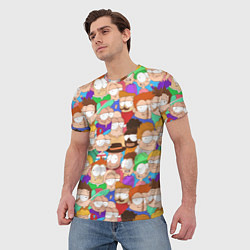 Футболка мужская Разные прикольные люди, цвет: 3D-принт — фото 2