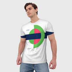 Футболка мужская Белый спортик из 90х FIRM, цвет: 3D-принт — фото 2
